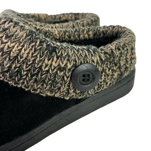 Clarks Women's Black Suede Genuine Leather Mules Slip On Loafers Casual Shoes 8 - Picture 8 of 16